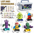 3-5, 35 Playset Magnetic Robot Toy for Kids PCS STEM Educational with Storage Box, DIY Stacking Monster Robots, Toddler