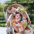 0-3 3-6 TUMAMA Baby Activity Arch with Bear Spiral Toy, Clips Adjustable and Detachable Sensory Stimulating Hanging