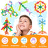 Snowflake Interlocking Building Block Educational Toy, 300PCS for Kids Ages 3+, Multi-Color STEM Toy with Carrying Case