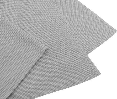 Cozy 33.5" 31.5", Lilax Cotton Knit Receiving Blanket, Warm Swaddle Cuddle Stroller Crib Blanket for Newborns Infants