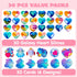 30 JOYIN PCS Valentine Day Gift Cards with Galaxy Slime Stress Relief Fidget Toys for Kids Classroom Exchange Prizes