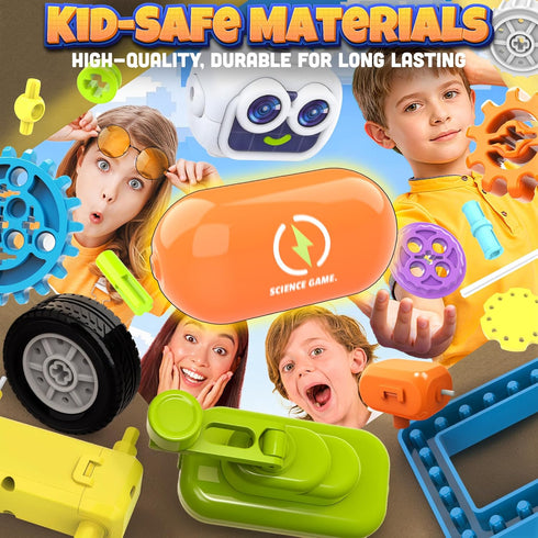 120+ 5-7 8-13 120-in-1 5 6 7 8 9 10 11 12 (8025E) SMILESSKIDDO Science Kits for Kids Age | STEM Toys for Ages | Robot