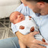 Sweet Jojo Designs Brown and White Football Boy Baby Swaddle Blanket for Infant Newborn Lightweight Jersey Stretchy