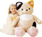 EARTHSOUND 30" Giant Cat Stuffed Animal Plush Toy, Large Kitten Jumbo Cute Fluffy Plushie, Gifts for Kids