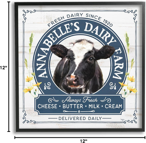 Rustic Dairy Farm Framed Art by Mollie B.
