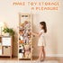 LAMU Stuffed Animal Storage, Wooden Zoo Stuffed Animal Holder with Elastic Cords, Space Save Toy Organizer, Extra Large
