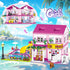 Pink Girls Summer Villa Friends Building Set | 1018 PCS Compatible with Lego Friends | Educational Toy for Kids Age 8-12