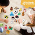 21 3D 21 Monjita Pcs Printed Easter Eggs with Pcs Mini Animal Figurines Inside, Flexible Articulated Fidget Wigglitz