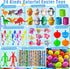 300 SQZUWIT Pcs Prefilled Easter Eggs with Toys Inside, Pre Filled Easter Hunt for Kids Bulk Basket Stuffers Essentials