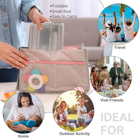 6 in 1 Bottle Cleaning Brush Set, Silicone Brush, Nipple Brush, Straw Brush, Drying Rack for Baby Bottles