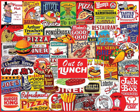 White Mountain Puzzles Jigsaw Puzzle, Out to Lunch, 1000 Pieces
