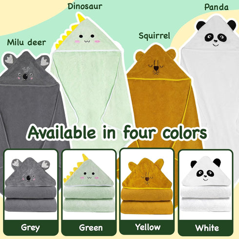 xpertwarm 4 Pack Hooded Towel Baby Bath Towels for Newborn Toddler Towels Baby Towel with Hood