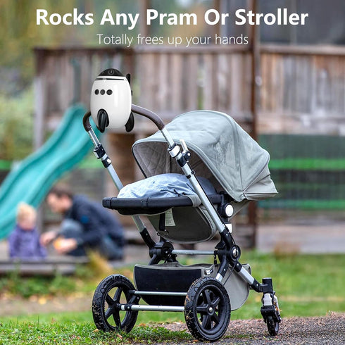 QNHMPW Baby Rocker Bracket, Adjustable Mount for Vibrating Soothers on Baby Strollers, Car Seats, Bouncers