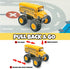 5-Inch Pullback ArtCreativity Diecast Monster School Bus Mechanism Toy Truck with Big Wheels, Play Vehicle Gift