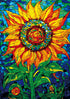Bgraamiens Puzzle - 1000 Pieces - Glass Sun Flower - Stained Glass Art, Beautiful Jigsaw Puzzles