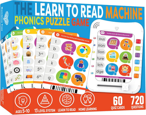 5-11 720 Phonics Machine Learning Pad - Electronic Reading Game for Kids Age - Learn to Read with Phonic and Letter