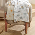 2-Pack Lambs & Ivy Jungle Adventure Cotton Muslin Newborn Baby Swaddle Blankets