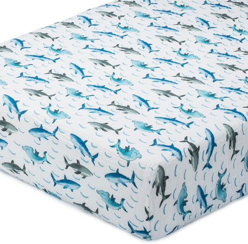 LollyBanks Fitted Crib Sheets for Boys, Soft 100% Cotton Baby Boy Sheet,