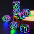 Set 4 1 FONVGOGO Light Up Dice D and D for Dungeons and Dragons in Color, Cool LED DND Dice with Charging Box