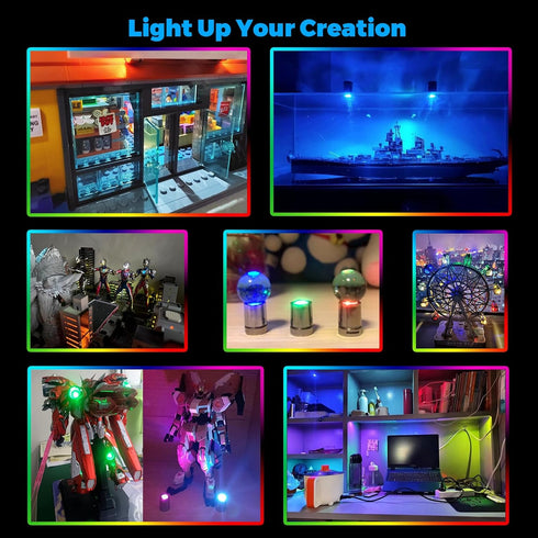 36 SUZEYAR Pcs - Miniature Lights for Dollhouse,Miniature LED Lights for Handcraft,Mini Spot Light Battery Operated