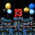 13th Birthday Decorations for Boys - 69 Pieces Video Game Party Supplies, Blue Gamer Balloons, Backdrop