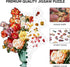 511 15.3x19.2 inch Ixfyloop Wooden Puzzles for Adults, Flower Wooden Jigsaw Puzzles Pieces, Unique Shape Puzzle, Wooden