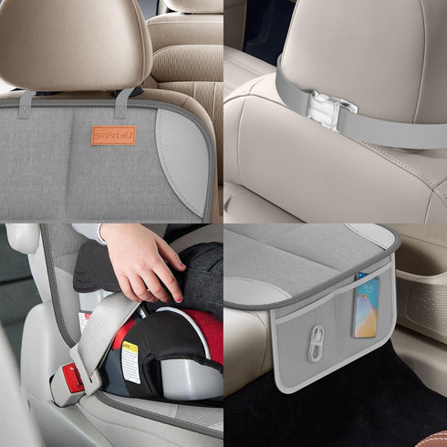 ELF2 Pack Protector-600D SMART Car Seat Fabric Waterproof Carseat Protector with Thicily Padded to Protect Your Car