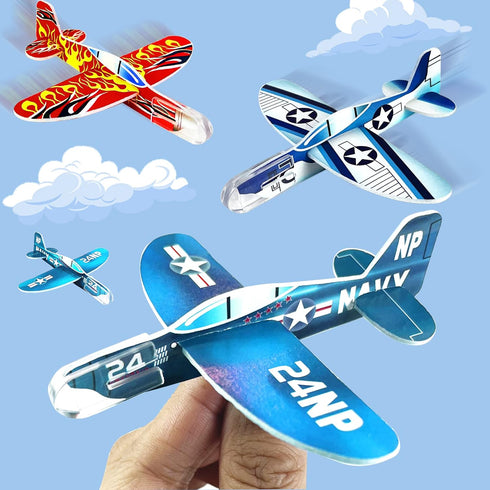XIPEGPA 60 Set PCS Glider Planes Bulk Airplane Gliders Toy for Kids Paper Airplane Toys for Birthday Party Favor Goodie