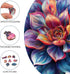 Wooden Puzzle for Adults - Gem Flower Wooden Jigsaw Puzzles (200pcs), Beautiful Gift for Family Game