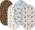 VitalCozy 4 Pcs Vintage Western Cowboy Bassinet Sheets Set 32 x 16
