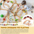 Set Kigley Wooden Train Track Expansion - Classic Bridge Accessory in Natural Wood Finish