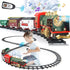 PaLeyFer Kids Electric Train Set - Remote Control w/Smoke, Sounds, Lights - Rechargeable