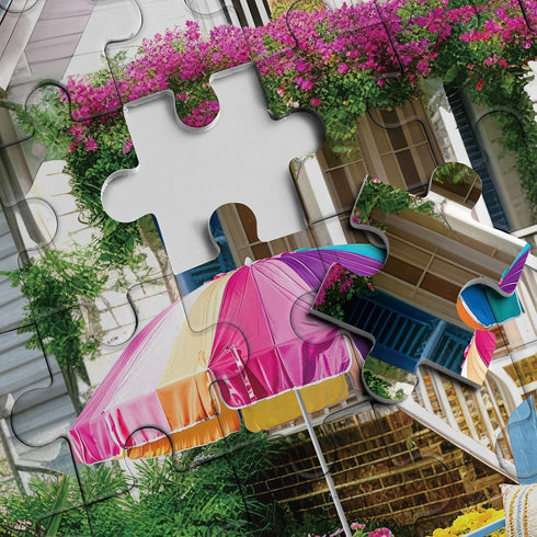 Beach House Puzzles 1000 Piece Summer Puzzle for Adults - Seaside Retreat Jigsaw