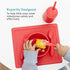 ezpz Happy Utensils - 24 Months+ (Coral) - BPA Free Fork, Spoon, Knife for Toddlers and Preschoolers
