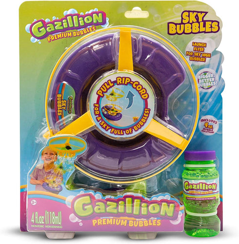 Gazillion Bubbles - Sky Bubbles Bubble Launcher, 4oz Bottle of Solution Included for Parties & Playtime