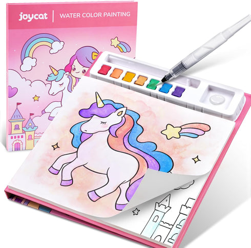 JoyCat Paint with Water Coloring Books for Toddlers, Watercolor Painting Sets for