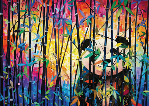 Wonder Forge Peekaboo Panda 1000 Piece Jigsaw Puzzle for Adults | Unique,