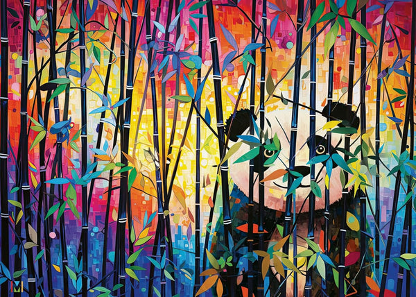 Wonder Forge Peekaboo Panda 1000 Piece Jigsaw Puzzle for Adults | Unique,