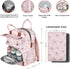 Backpack, Backpack Backpack Diaper Bag Large Diaper with Portable Changing Pad, Baby Diaper Bags for Girls