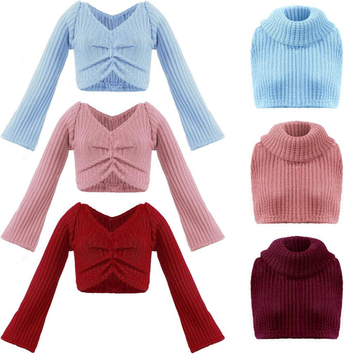 Bencailor 6 Pcs Doll Clothes for 11.8 Inch Doll Clothing Outfit Accessories