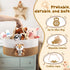 FoldTier Cute Deer Diaper Caddy Organizer Cotton Rope Woodland Nursery Storage Bin Basket Baby Shower Basket Gift