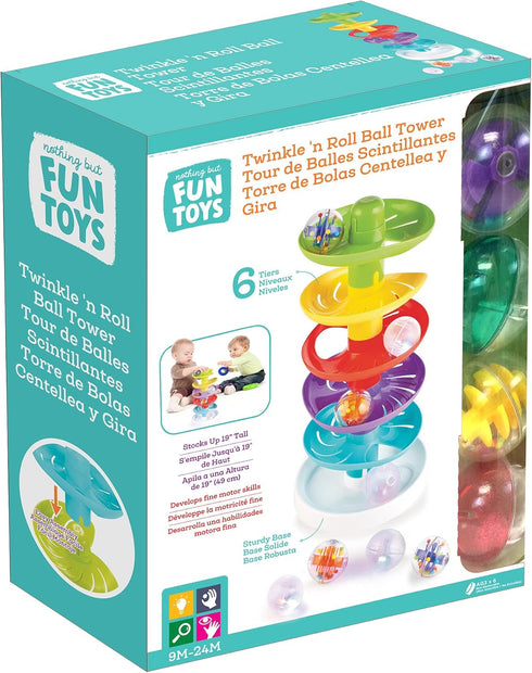Sparkle and Roll Light & Sounds Ball Tower for Children Ages 9+ Months, Multi-Color