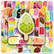 LYLSDSB Popsicle Stickers 50 Pcs Summer Colorful Ice Cream Sticker for Water Bottle