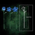Set, Blue Rose Bouquet Building Compatible with Lego Flowers for Adults - Botanical Collection Gift for Valentines