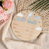 Penitue 5.9in Hello World Baby Announcement Sign, Wooden Newborn Birth Sign with Pen Rocket & Planet Decor Hospital