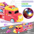 aruemp 12 1 2-Player 3 in Princess Carrier Truck with Girls Car Toys, Race Mode Friction Power Toy Cars with Light