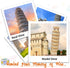 3D Puzzles for Adults & Kids - Leaning Tower of Pisa City Large Architecture Model Kit, 70 PCS STEM Educational Toys