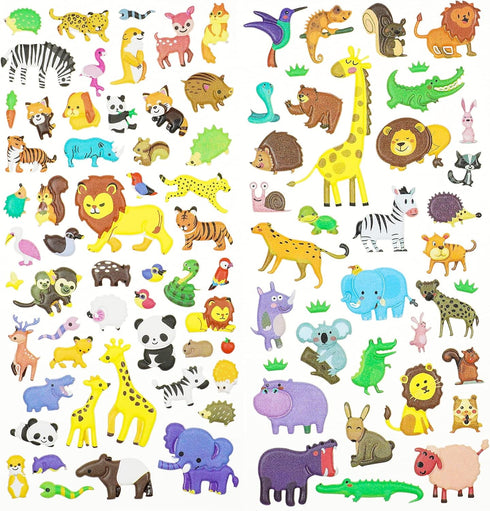 3D Puffy Stickers for Kids, Reusable Foam Stickers for Toddler Scrapbooking, Jurassic Era Dinosaurs