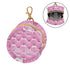 PYBUG Scallop Round Pacifier Storage Case, Polyester & TPU Lined with Hook Buckle, Pacifier Container Box for Baby