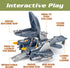 7 XDUOYJOY Military Fighter Jet Toys, Army Airplane Toys with Vehicles Trucks Helicopter Army Men, Decorate & Launch